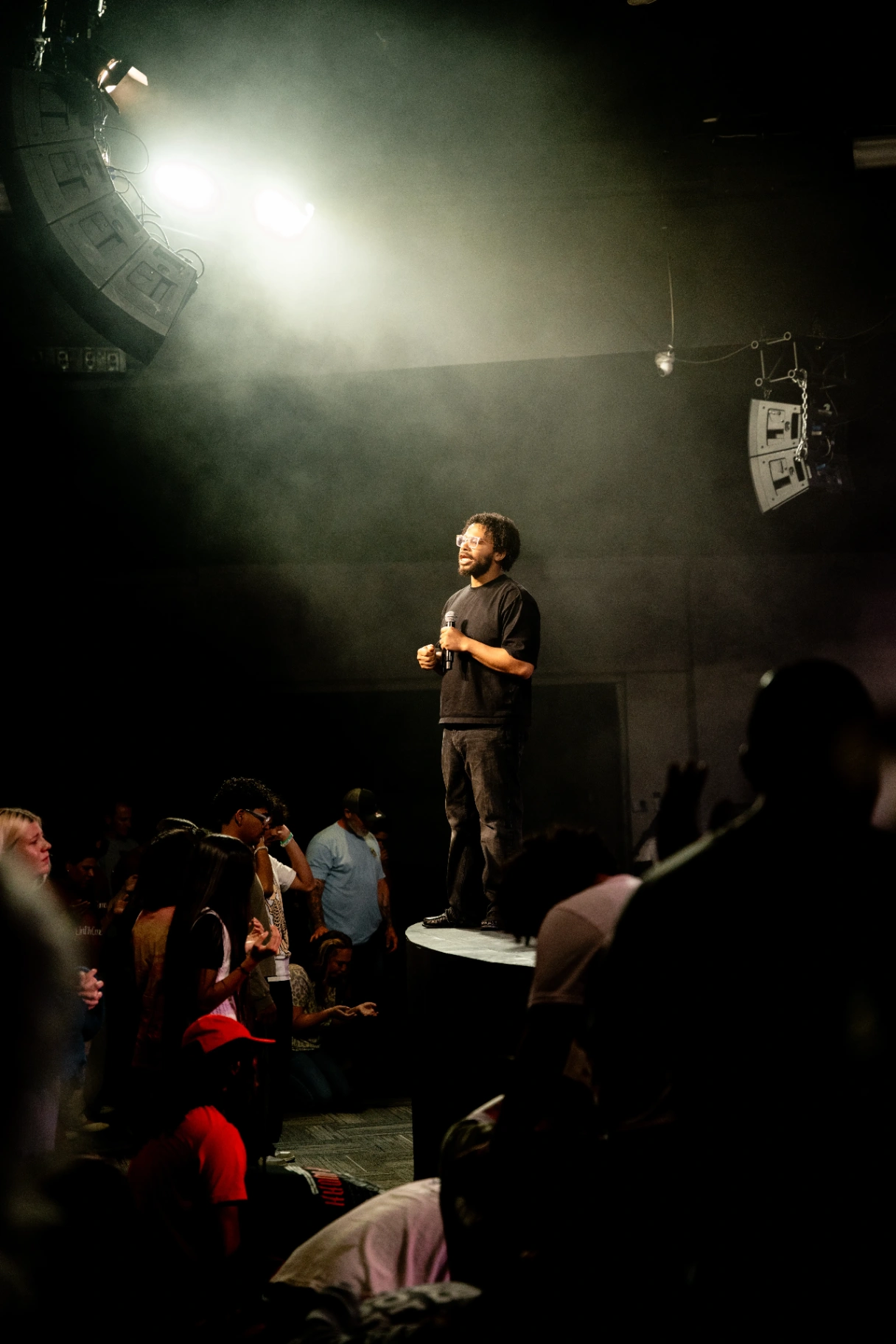 Tyshone Roland preaching on stage