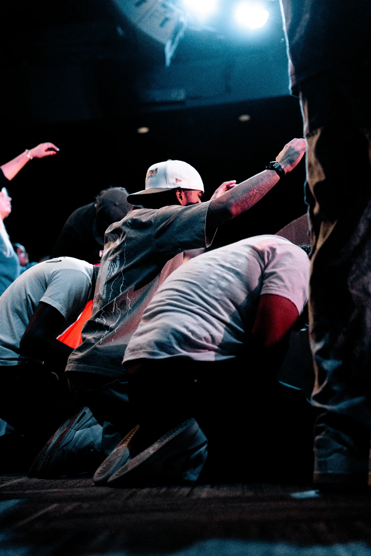 Praying together at the altar